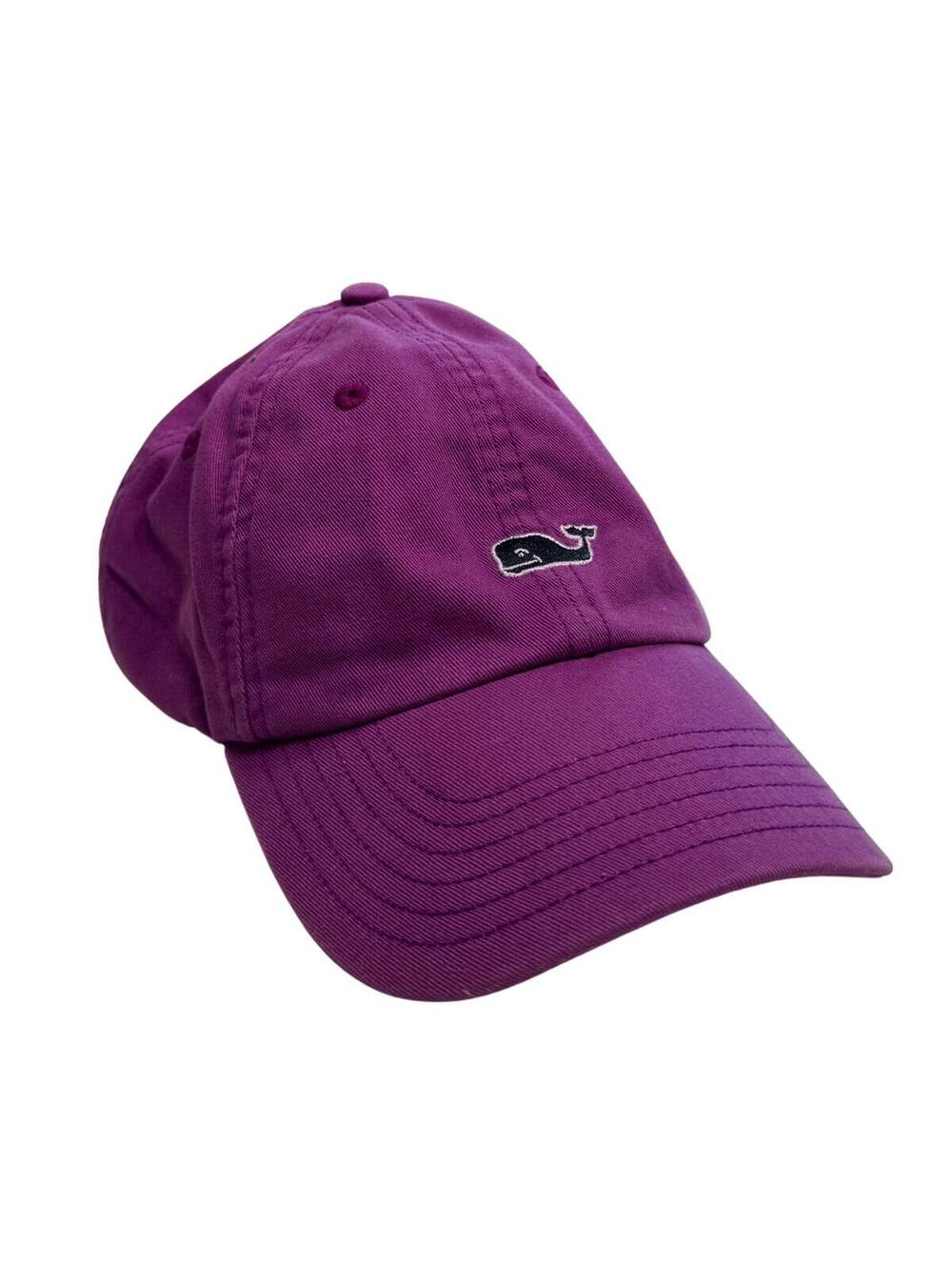 Vineyard Vines Purple Whale Logo Baseball Hat